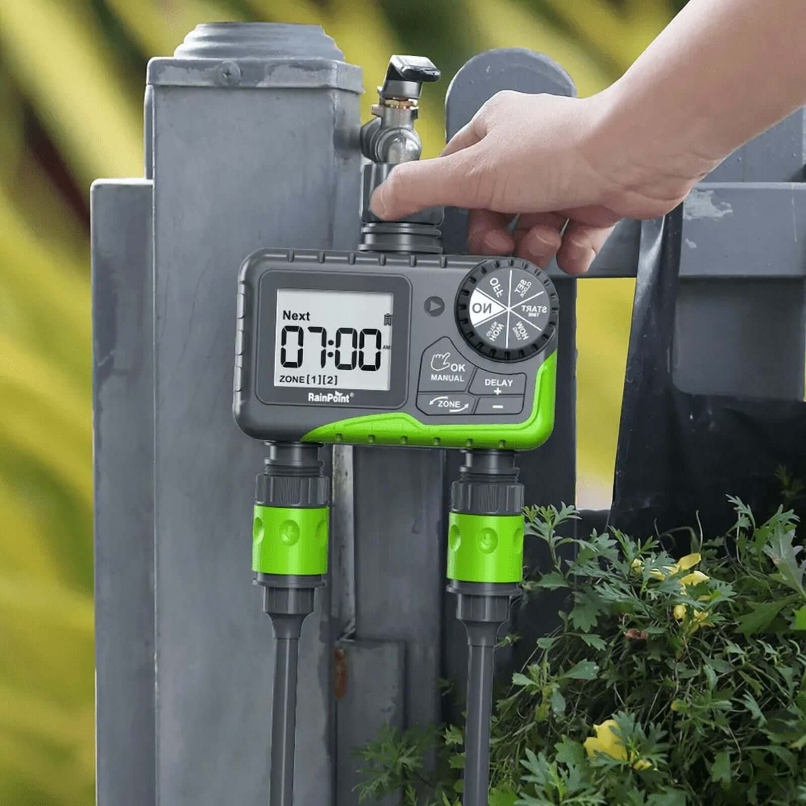 RainPoint 2-Zone Water Timer for Outdoor Hose