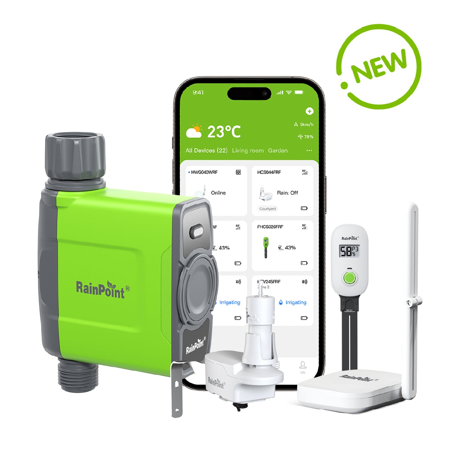 RainPoint Smart Irrigation System That Waters Only When Your Lawn Needs It