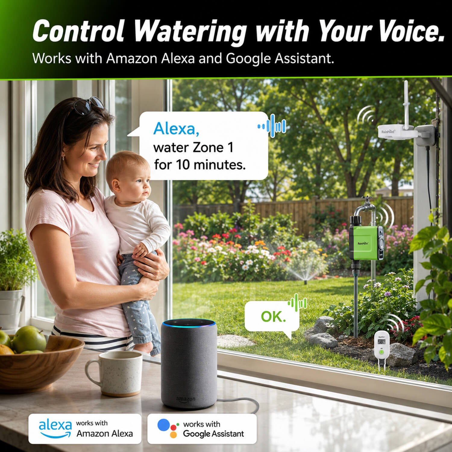 RainPoint Smart Irrigation System That Waters Only When Your Lawn Needs It