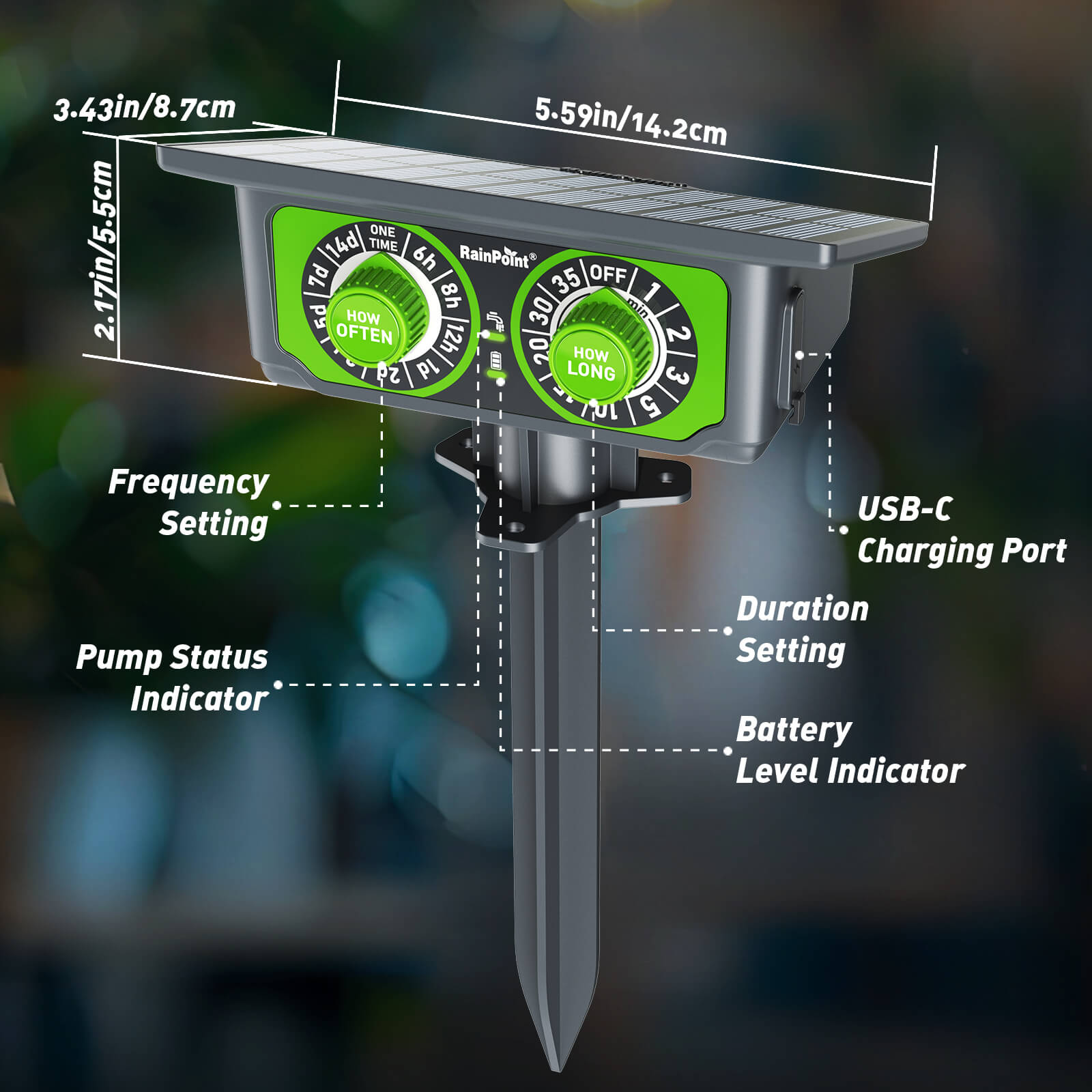solar irrigation system for garden