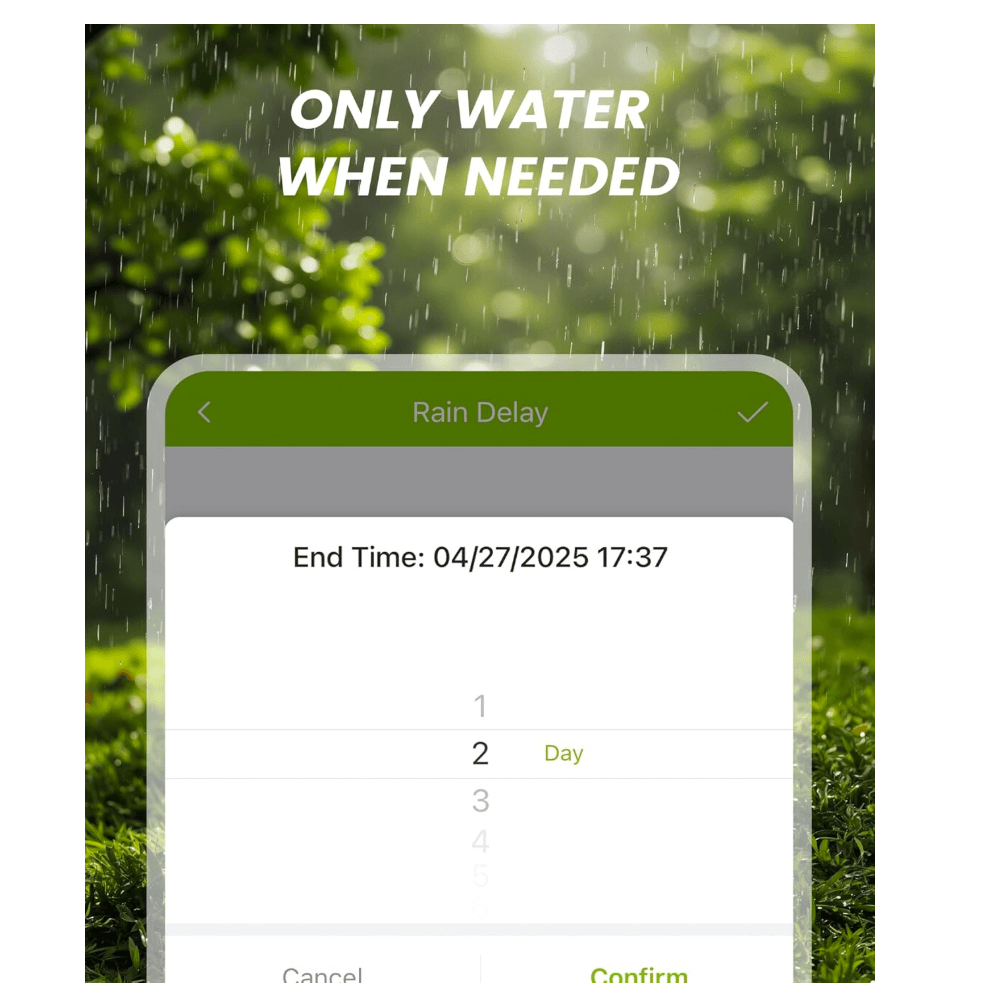 RAINPOINT Battery Operated Sprinkler Controller - Indoor & Outdoor 4 Zone Smart Irrigation Controller