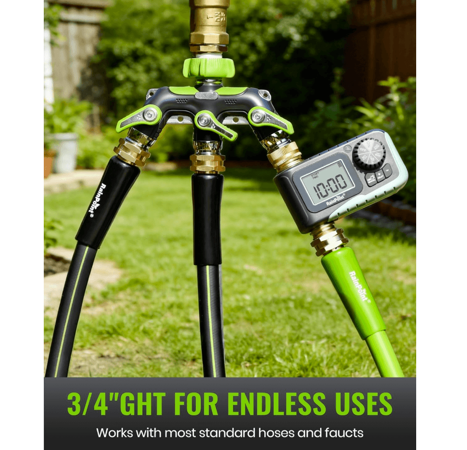 RAINPOINT 3 Way Hose Splitter(Green)