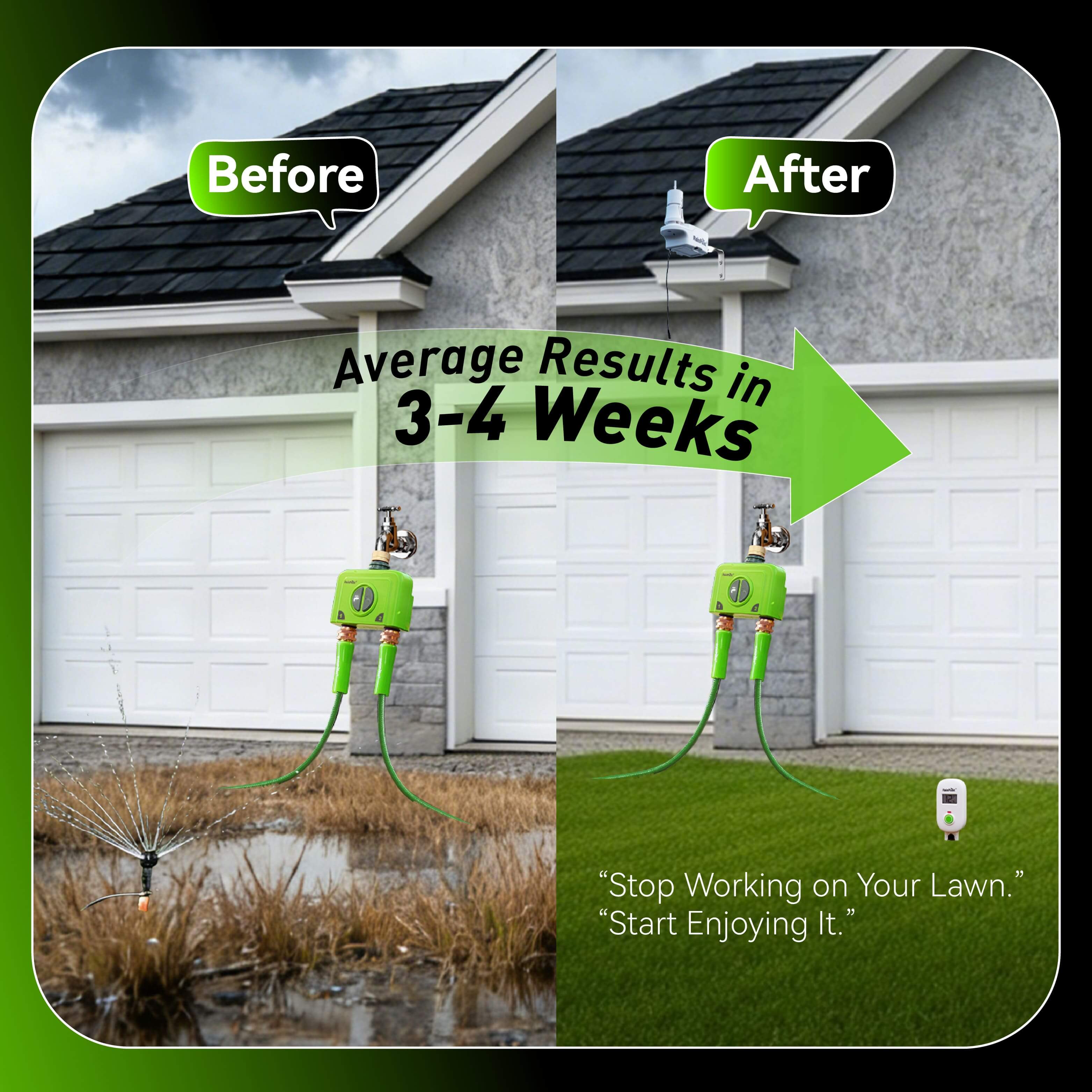 RainPoint Automated Lawn Watering Based on Soil Moisture & Weather