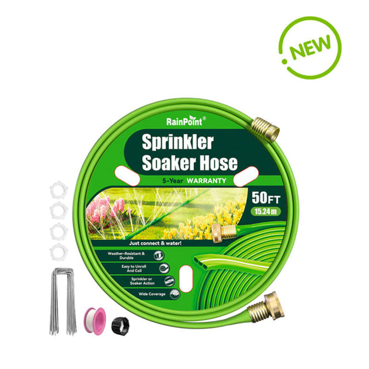 RAINPOINT Sprinkler Hose with Holes 50FT