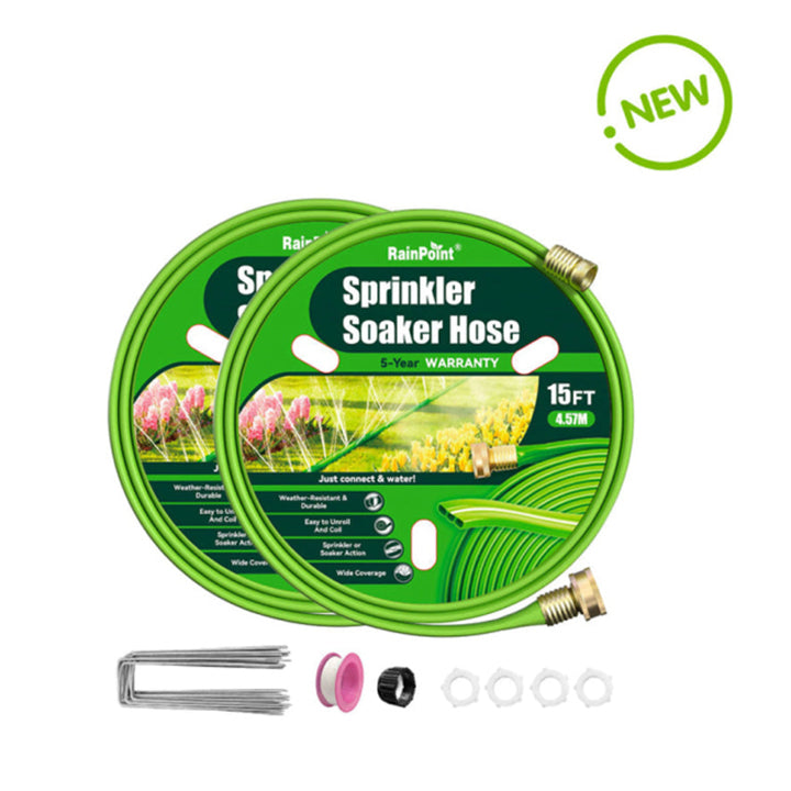 RAINPOINT Sprinkler Hose with Holes 30FT