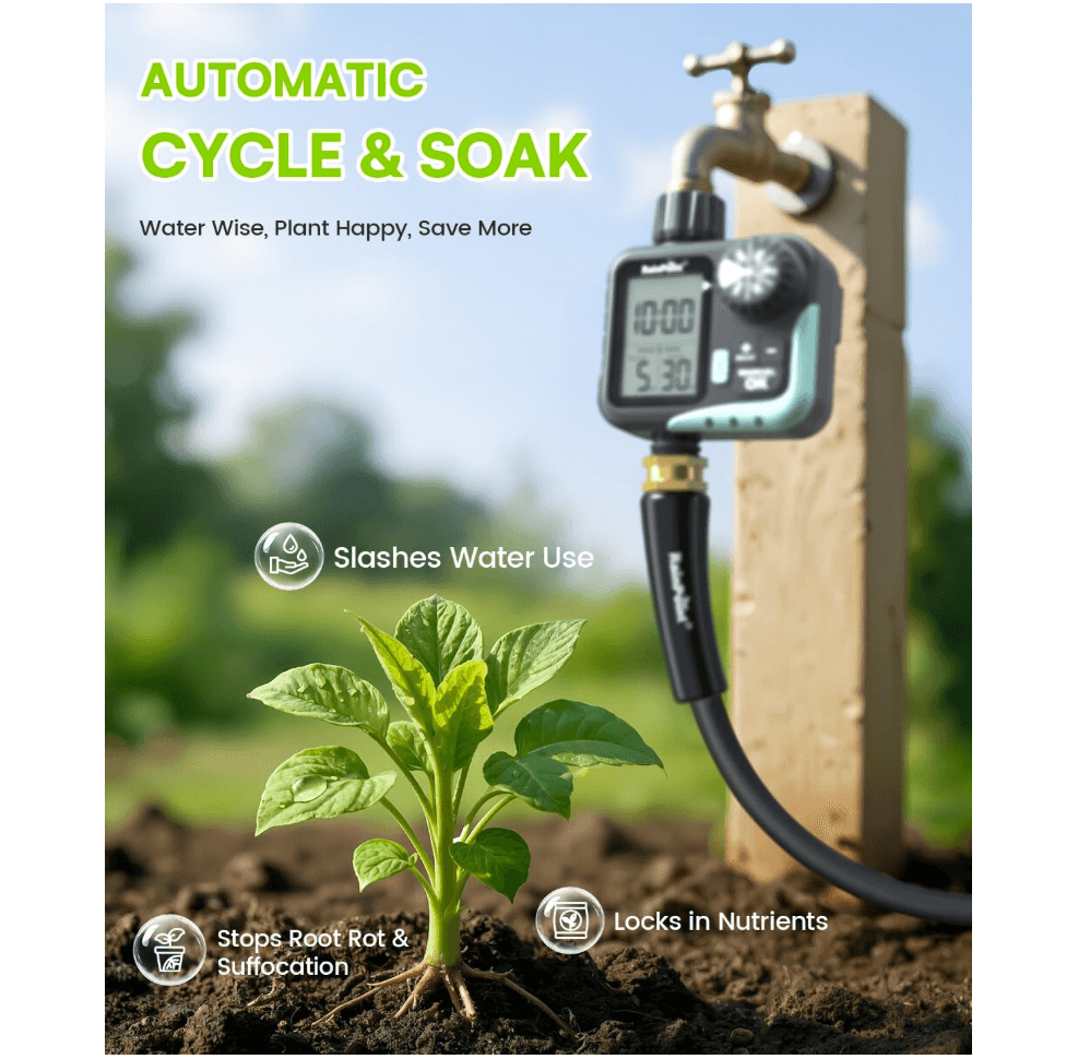 RAINPOINT Cycle & Soak Water Timer for Garden Hose