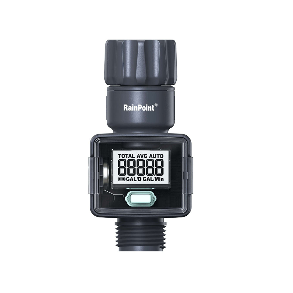 RainPoint Digital Hose Flow Meter for Garden Watering, Lawn Sprinkler, RV, Swimming Pool