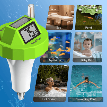 RainPoint Wireless Pool Thermometer – IPX8 Floating with Indoor Monitor