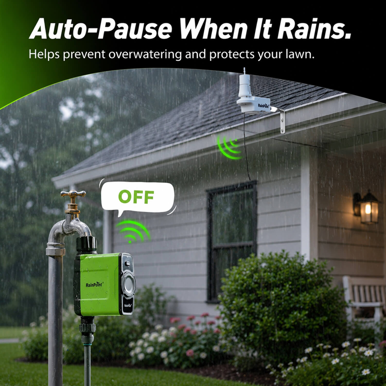 RainPoint Smart Irrigation System That Waters Only When Your Lawn Needs It