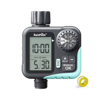RAINPOINT Cycle &amp; Soak Water Timer for Garden Hose