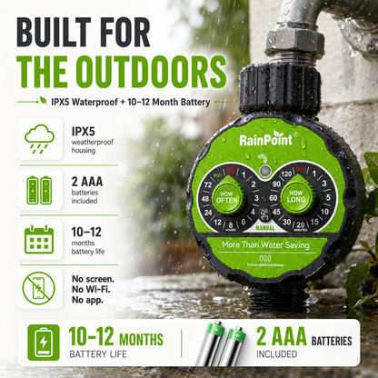 RainPoint Free Flow Water Timer
