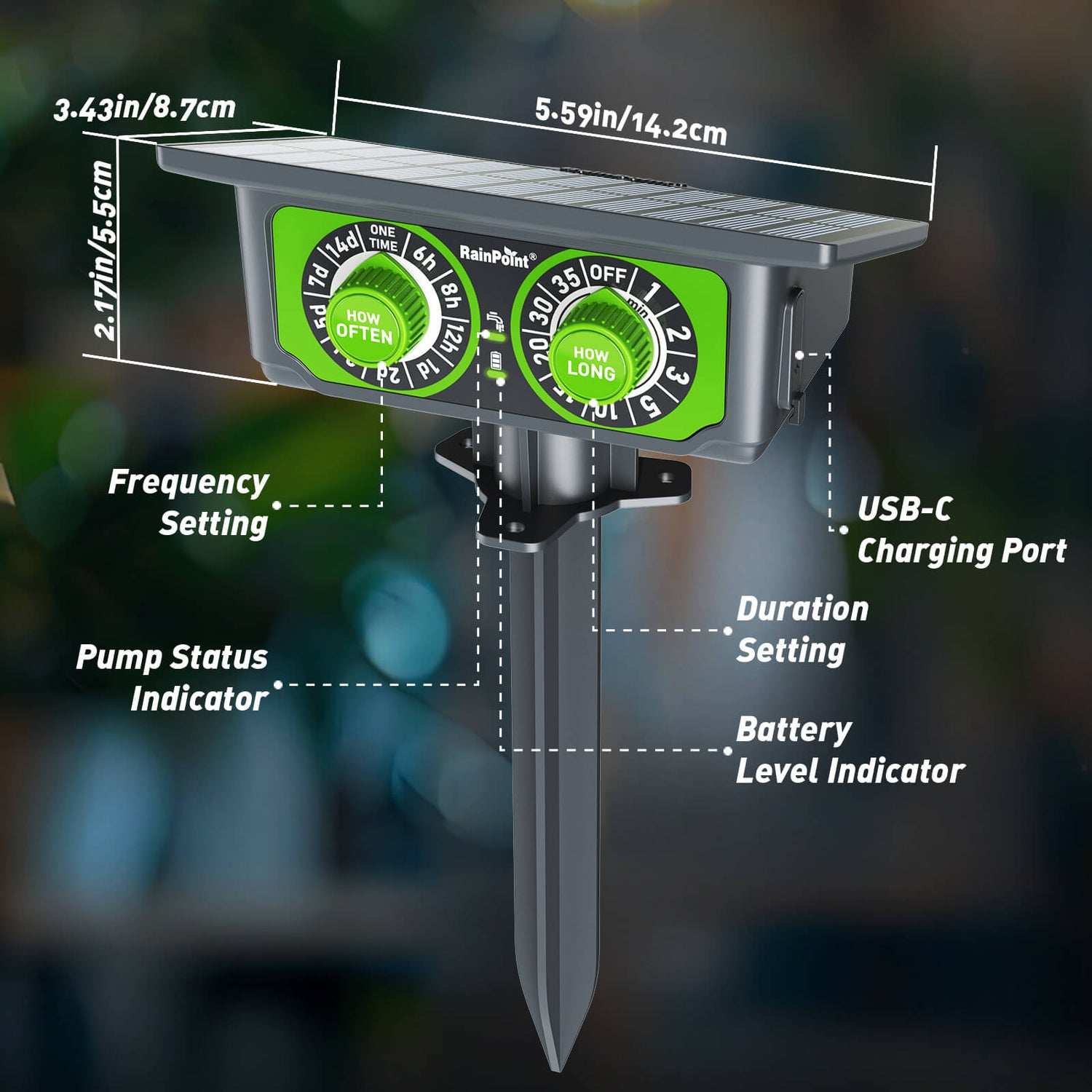 solar irrigation system for garden