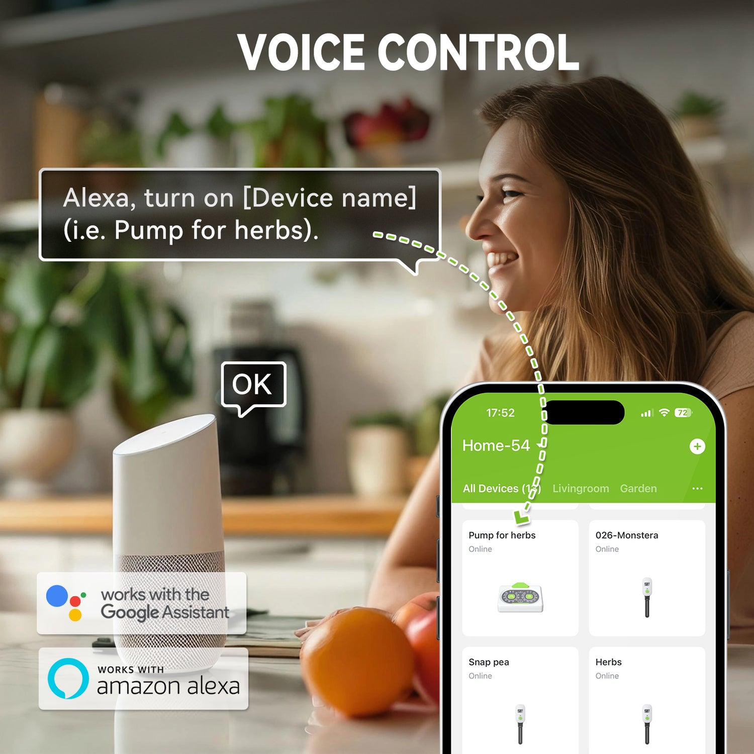 Rainpoint Smart Automatic Watering System for 15 Potted Plants, Local Control &amp; Remote WiFi/App Control