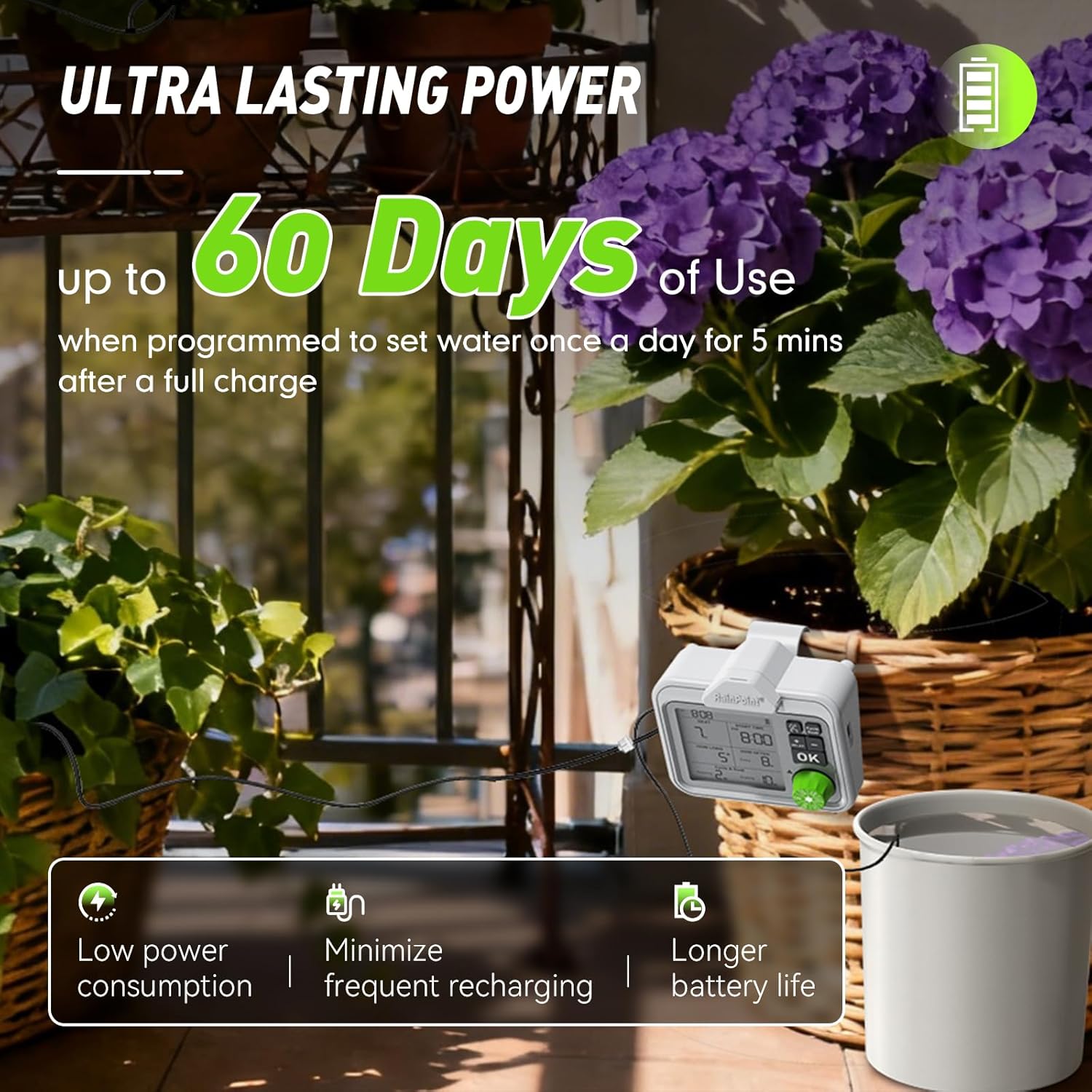 Vacation plant watering system