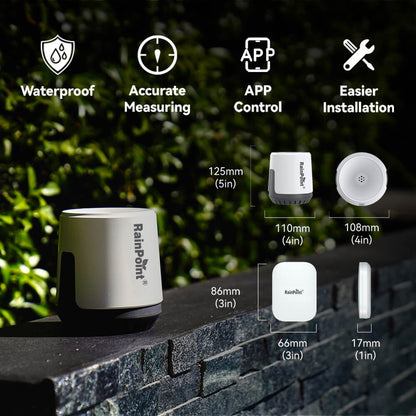 digital rain gauge with app