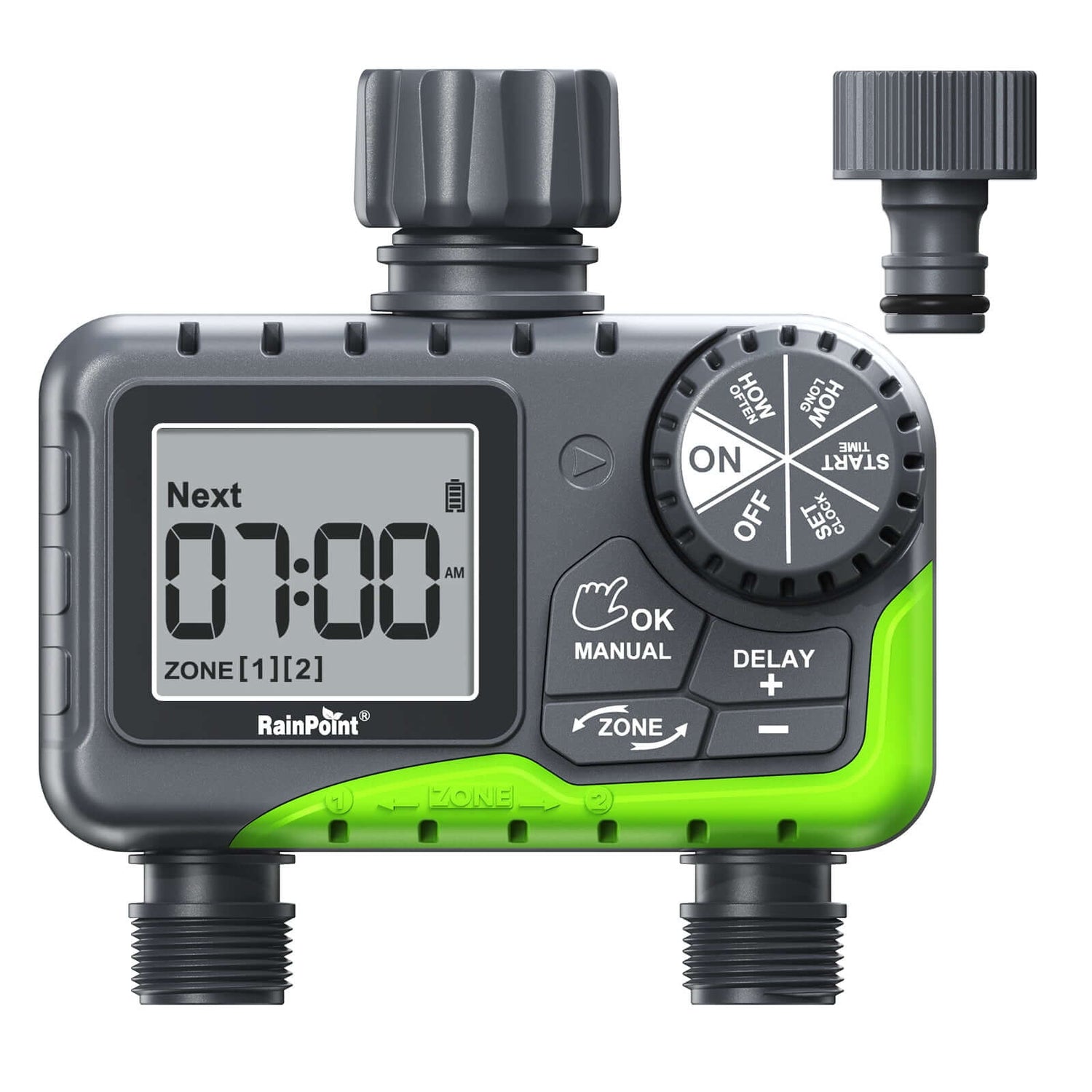 RainPoint 2-Zone Water Timer for Outdoor Hose