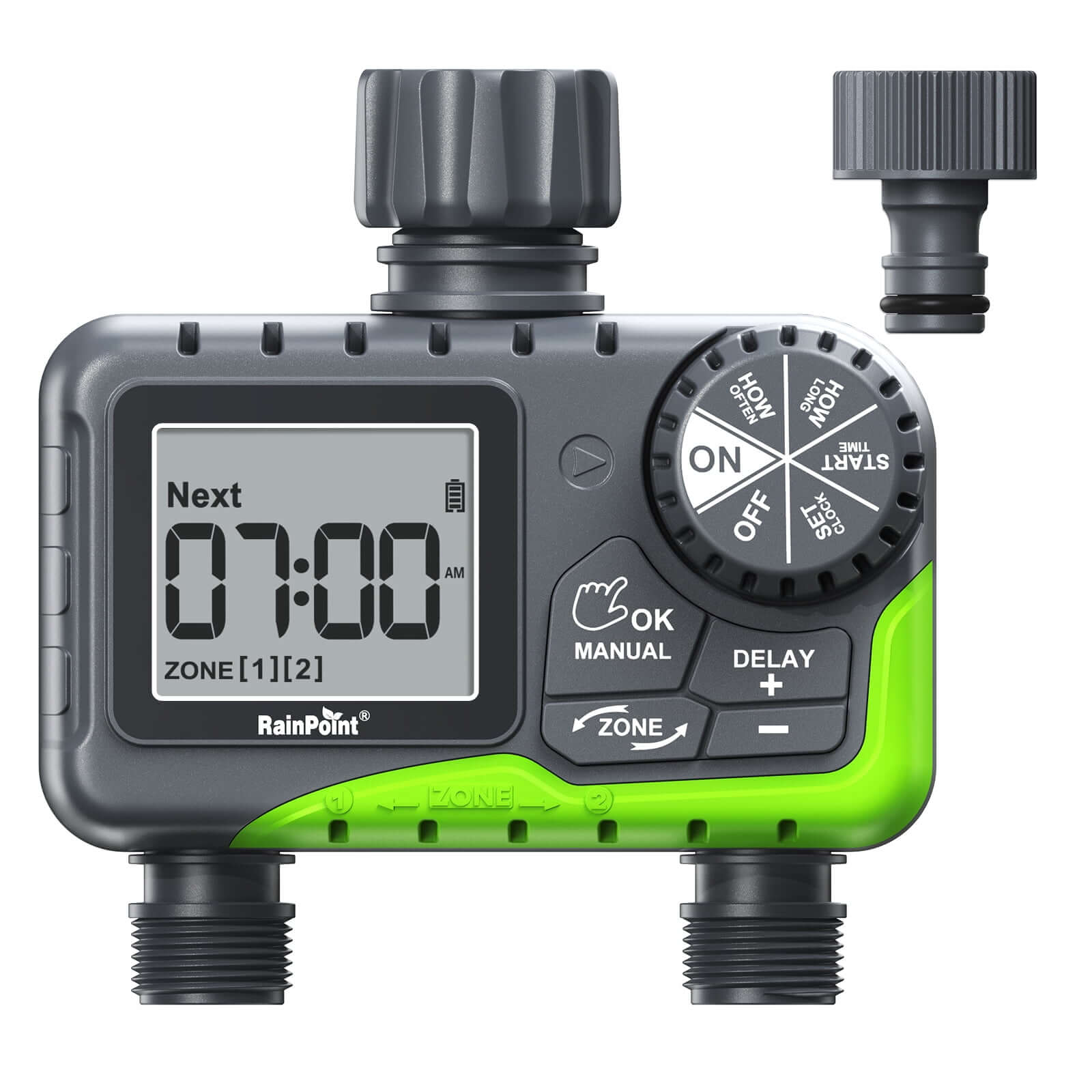 RainPoint 2-Zone Water Timer for Outdoor Hose