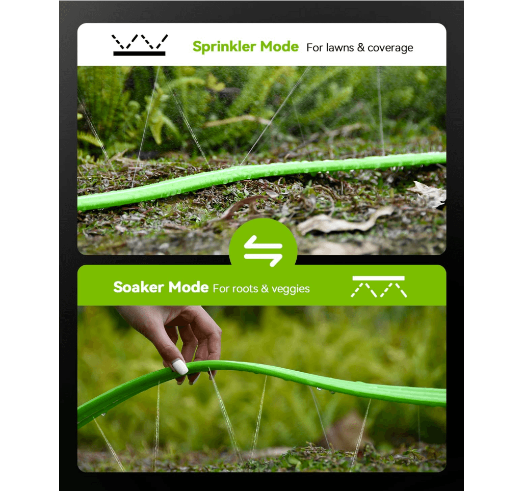 RAINPOINT Sprinkler Hose with Holes 100FT(25FT, 4Pack)