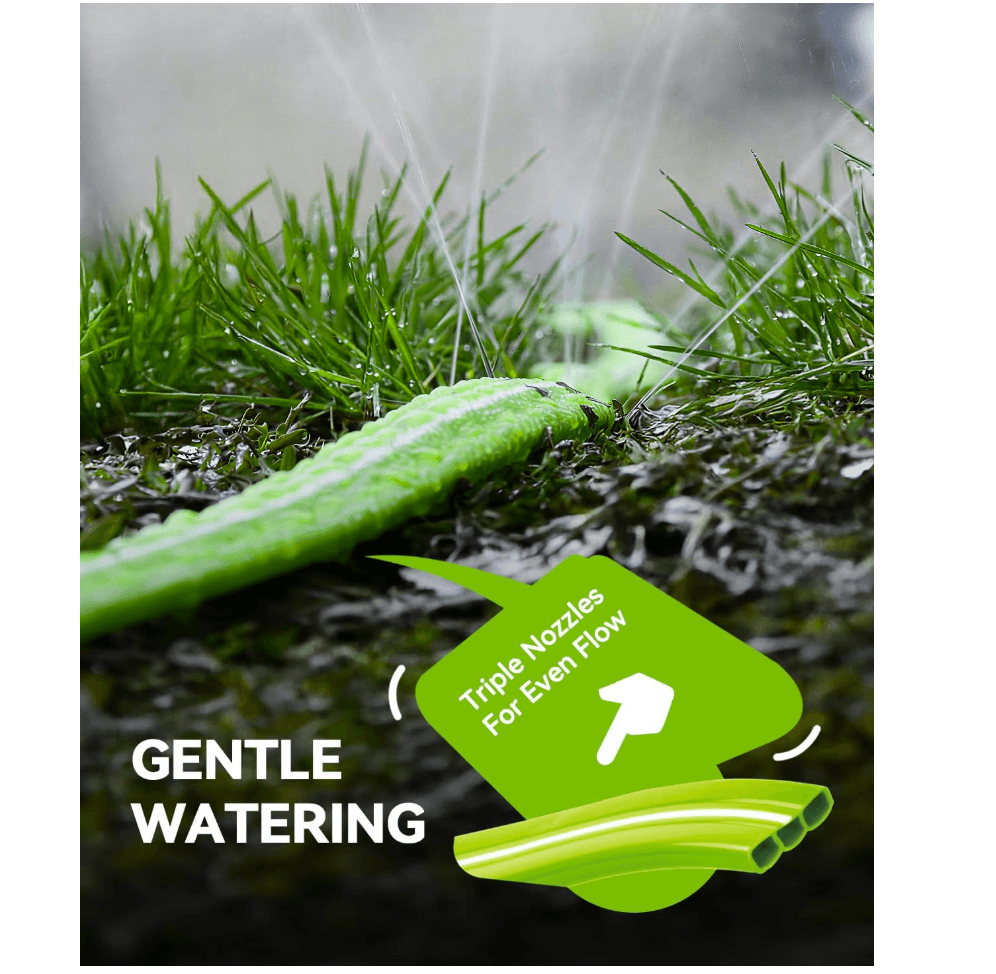 RAINPOINT Sprinkler Hose with Holes 100FT(25FT, 4Pack)