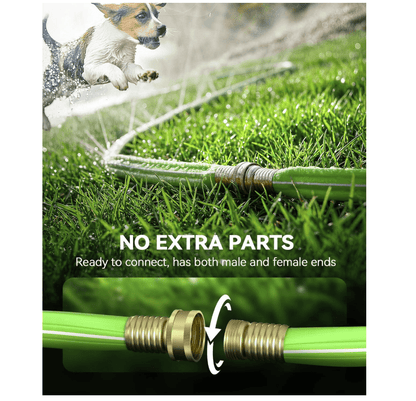 RAINPOINT Sprinkler Hose with Holes 100FT(25FT, 4Pack)