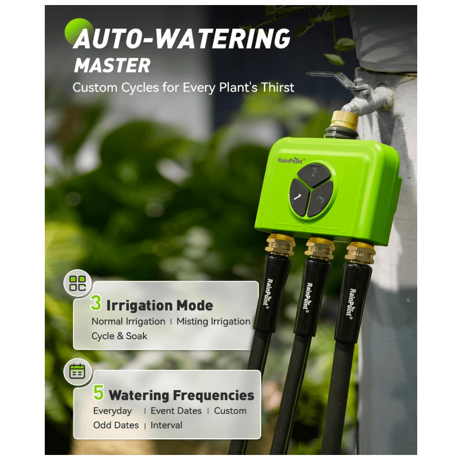 RAINPOINT 3-Zone WiFi Add-On Water Timer (Gateway Not Included)
