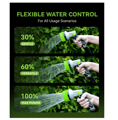 RAINPOINT Full-Metal Garden Hose Nozzle,Green