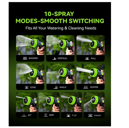 RAINPOINT Full-Metal Garden Hose Nozzle,Green