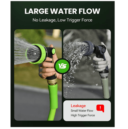 RAINPOINT Metal Garden Hose Nozzle – Heavy Duty High Pressure with Thumb Control