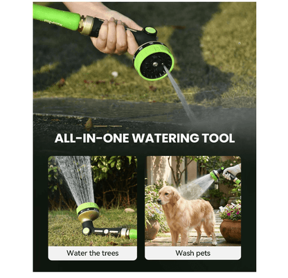 RAINPOINT Metal Garden Hose Nozzle – Heavy Duty High Pressure with Thumb Control