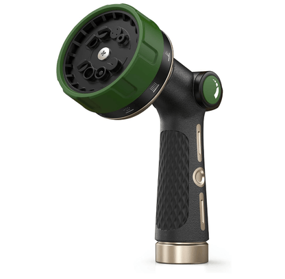 RAINPOINT Metal Garden Hose Nozzle – Heavy Duty High Pressure with Thumb Control