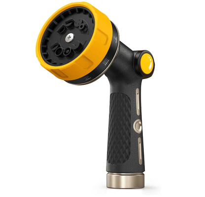 RAINPOINT Metal Garden Hose Nozzle – Heavy Duty High Pressure with Thumb Control