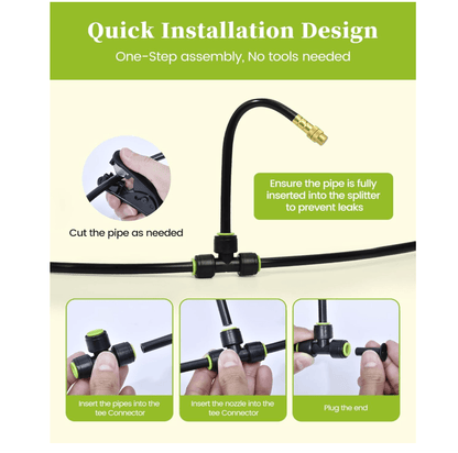 RAINPOINT 100FT Drip Irrigation System, Garden Watering Kit