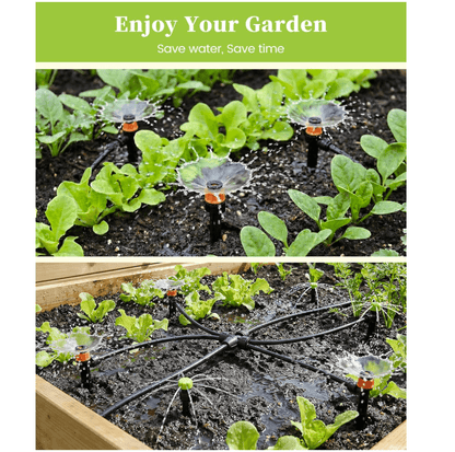 RAINPOINT Drip Irrigation System, Quick-Connect Garden Watering System Kit