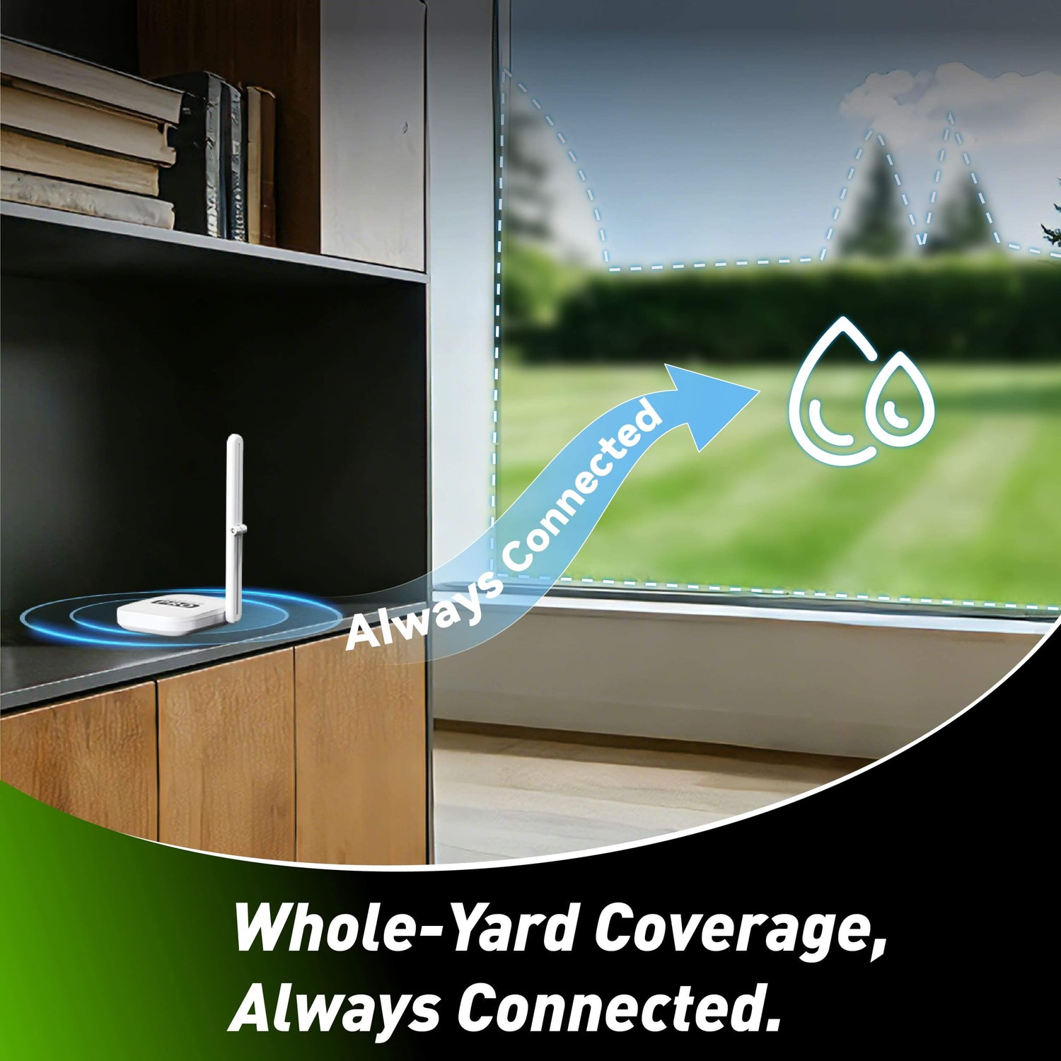 RainPoint Automated Lawn Watering Based on Soil Moisture &amp; Weather