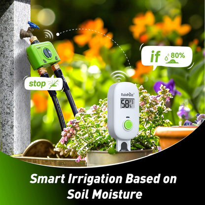RainPoint Automated Lawn Watering Based on Soil Moisture &amp; Weather