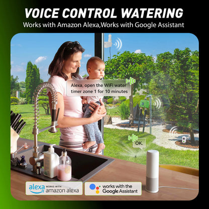 RainPoint Automated Lawn Watering Based on Soil Moisture &amp; Weather