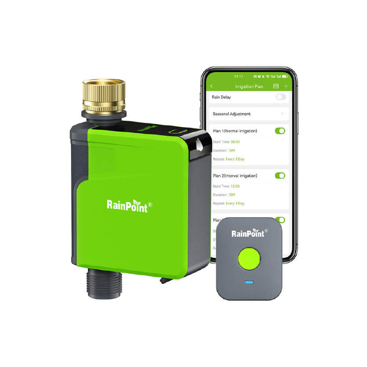 RainPoint Brass Inlet Smart Sprinkler Timer for Watering