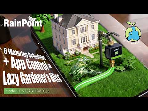RAINPOINT Smart Water Timer with Brass Inlet &amp; Outlet (Not Include Gateway)