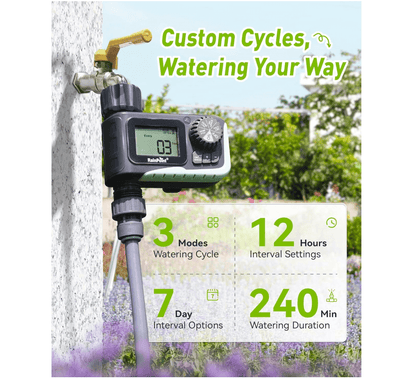 RainPoint Mini Digital Sprinkler Timer 1-Zone Hose Water Timer