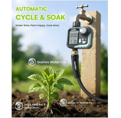 RAINPOINT Cycle &amp; Soak Water Timer for Garden Hose